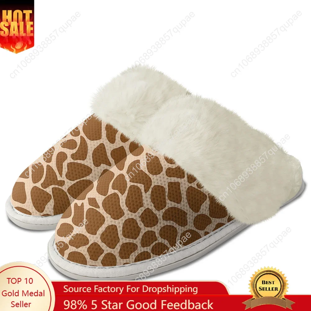 

Плюшевые тапочки с зебровым принтом для мужчин, женщин и подростков, хлопковые домашние тапочки для спальни, теплые, легкие, на заказ