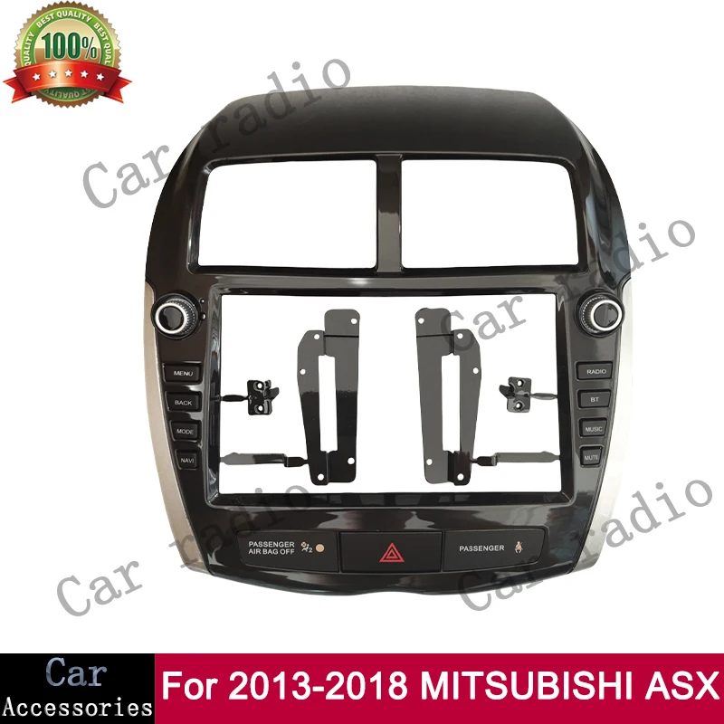 

For 2013-2018 MITSUBISHI ASX Frame With Buttom Car Radio Android Stereo Frame Player Head Unit Fascia Panel Dash Board Cover