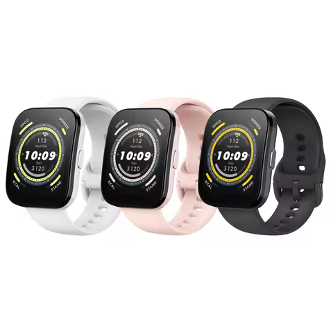 Amazfit Bip 5 Relógio inteligente, GPS, Bateria para 10 dias, Alexa integrado, Chamada Bluetooth, Frequência cardíaca e VO2 máx, Monitoramento do sono, IA Rastreador de condicionamento físico App, para Android e iPhone
