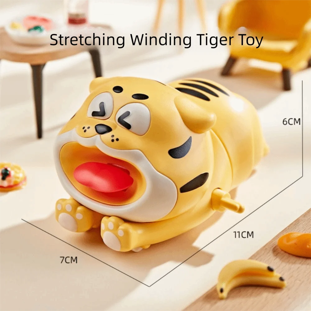 Climbing Tigers Clockwork Toys Interactive Movable Animals Tigers Wind-up Toy Cartoon Funny Tigers Clockwork Model Gifts