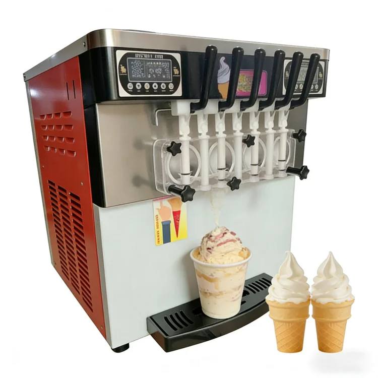 

Best Industrial Three Flavor Softy Ice Cream Machine Maker for Sale