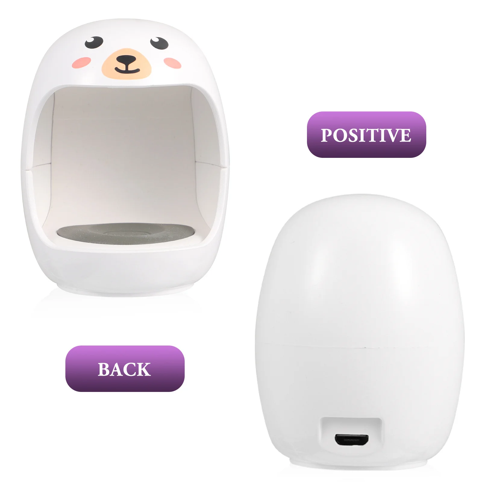 1 Zestaw Mini Lampka UV LED do Paznokci, Biała Suszarka do Manicure, Lampa do Polerowania Żelu, Suszenie Żelu w Salonie i w Domu, Lampa LED do Manicure