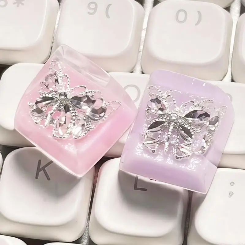 CORA колпачок-бабочка из смолы ручной работы для механической клавиатуры, замена колпачка для механической клавиатуры, для