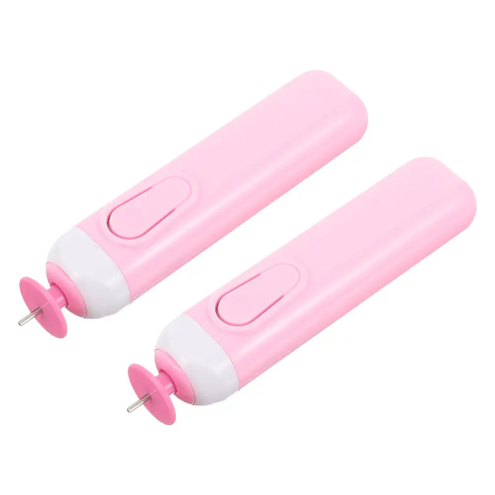 2Pcs Electric Quilling Pen Tool Automatic Slotted Paper Rolling Curling Tool for DIY Crafts Paper Flower Art