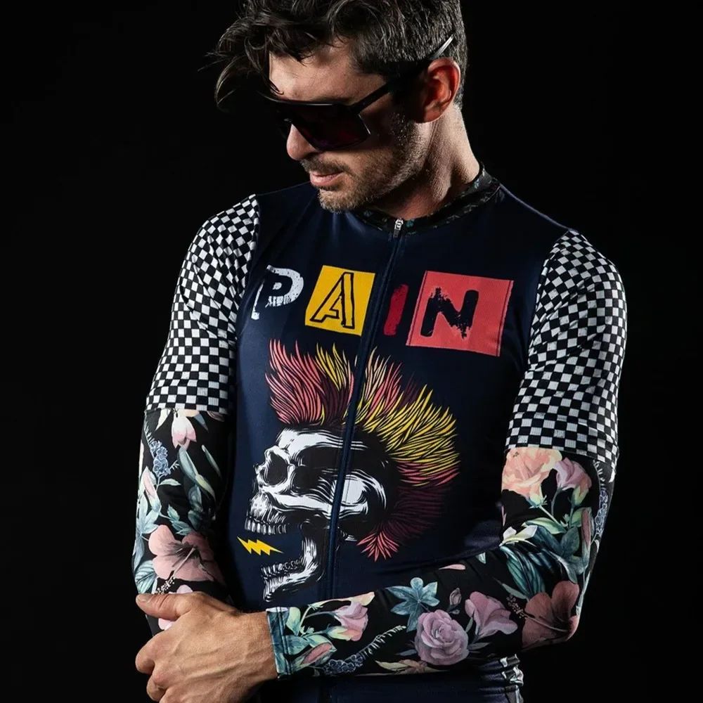 Love The Pain - Maillot de ciclismo para hombre, hecho a medida, maillot de ciclismo de verano de manga corta, sudadera de ciclismo
