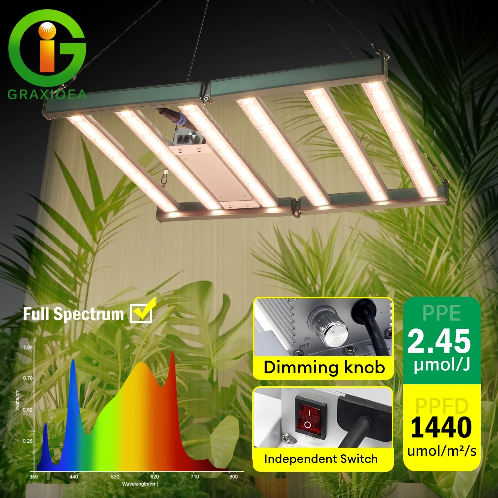 120W 200W 320W Vollspektrum Pflanzenlicht LED Dimmbar 4/6 Streifen Gewächshaus Pflanzenwachstum Ergänzungsbeleuchtung