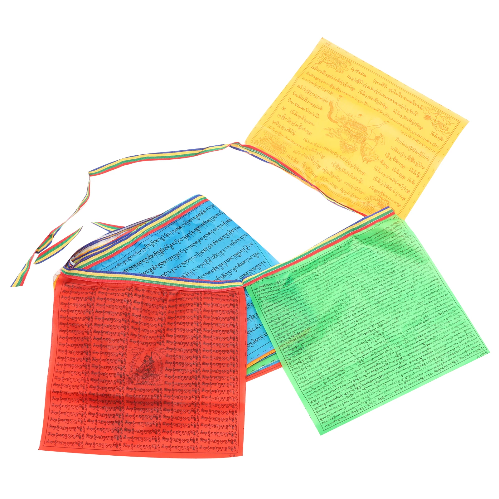 

Prayer Meditation Flags Colorful Letter Printed Design Festive Atmosphere Buddhism Accessories Pilgrimage Banner Hanging