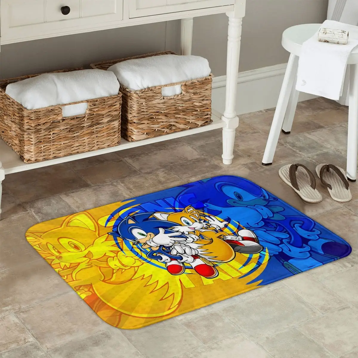 S-Sonic-S Anime Non-slip Doormat Floor Mat Sand Scraping Carpet Rug for Kitchen Entrance Home Balcony Footpad Mats