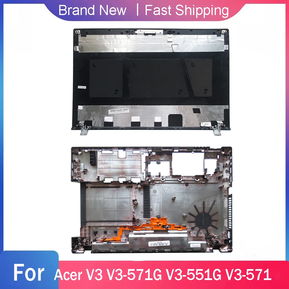 New Bottom Case For Acer V3 V3-571G V3-551G V3-571 Q5WV1 Laptop LCD Back Cover Base Housing Replacement Rear Lid