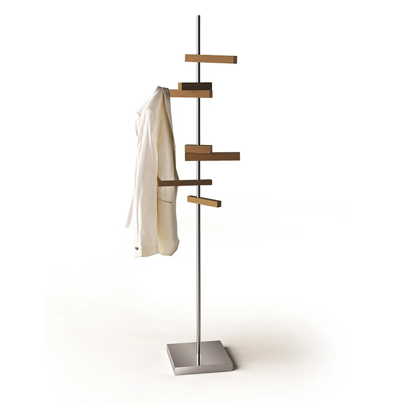 Creative Simple Fashion Rotating Floor Standing Small Art Coat Rack Personalized Design Metal Premium Hanger Hanger