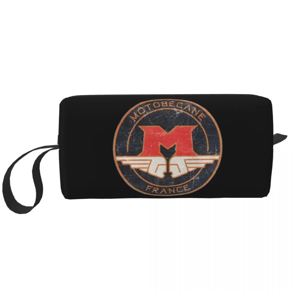 MOTOBECANE Retro Badge Makeup Bag Cosmetic Organizer Storage Dopp Kit Toiletry Cosmetic Bag for Women Beauty Travel Pencil Case