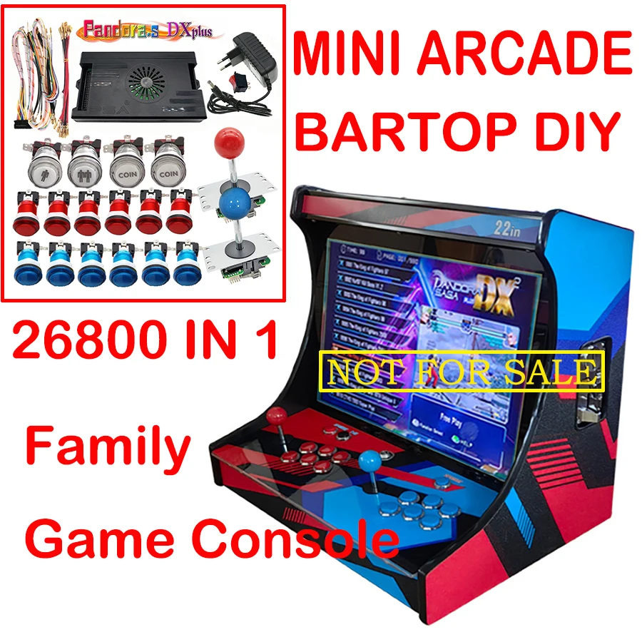 

26800 In 1 Pandora Saga Dx Kit 2 Player Arcade Diy Kit Arcade American joystick and button add Game Arcade Machine Pandora Kit