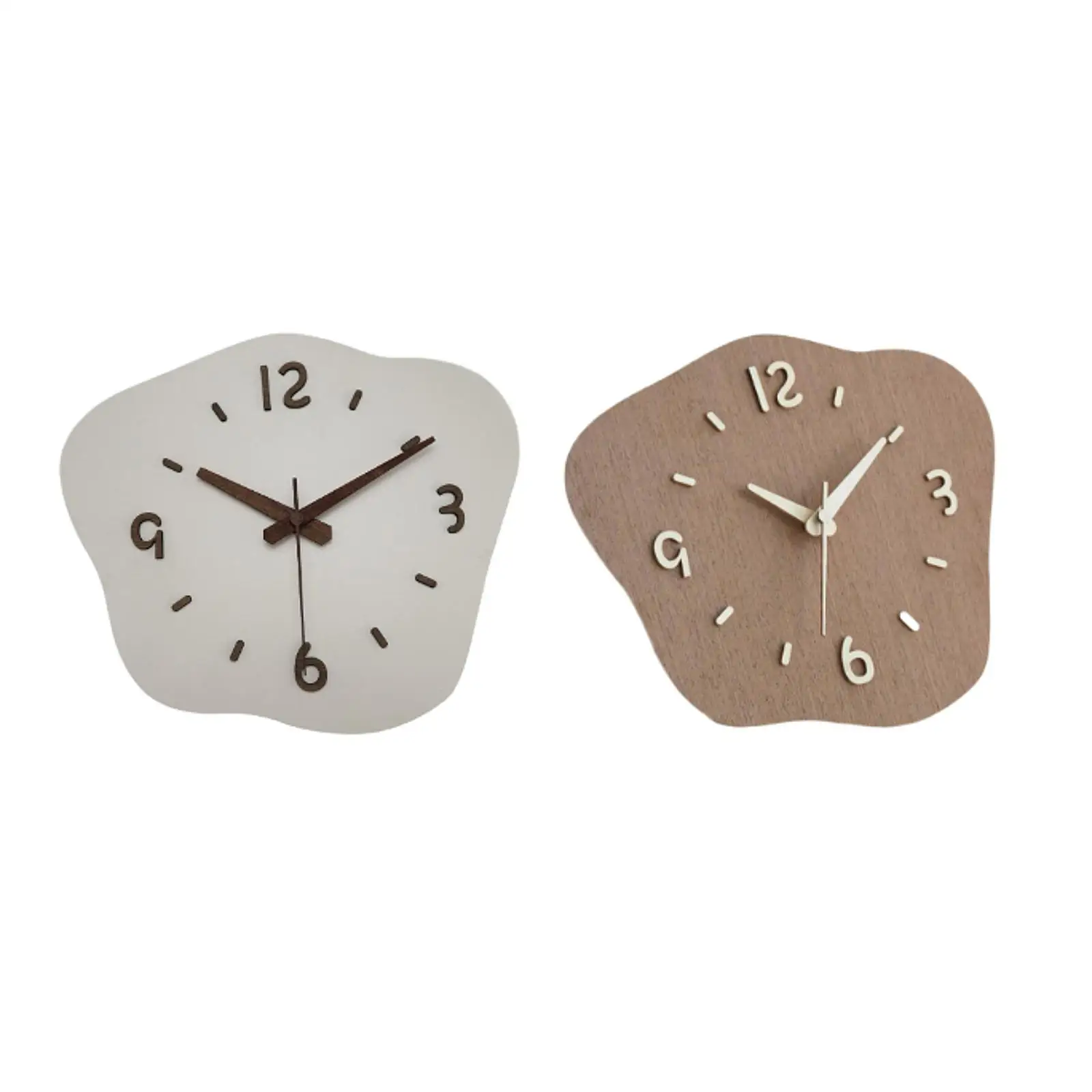 Wall Clock Wear Resistant Fashion Decorative Nordic Minimalist Design Practical