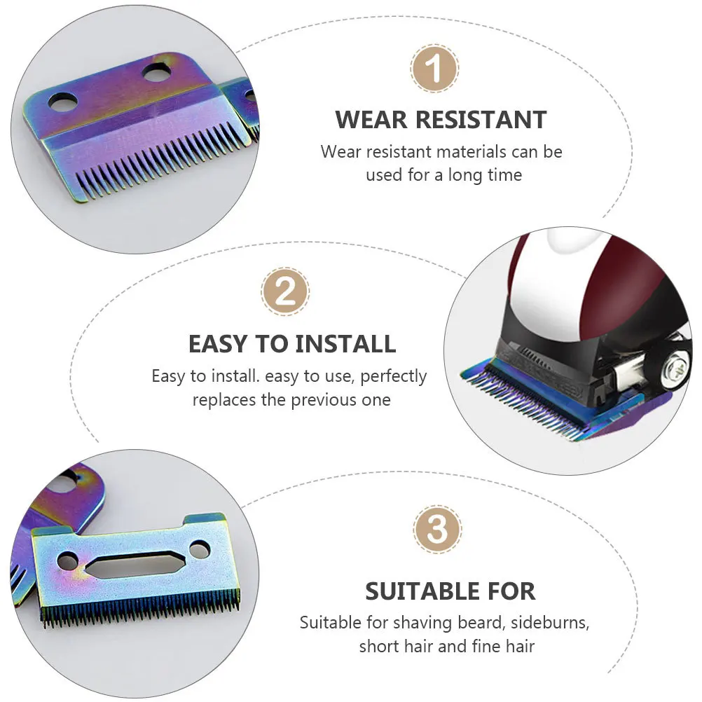 2 conjuntos de lâminas de substituição para máquina de cortar cabelo elétrica, para 8148, cabeça de aparador, suprimentos de barbeiro, ferramentas de salão de beleza