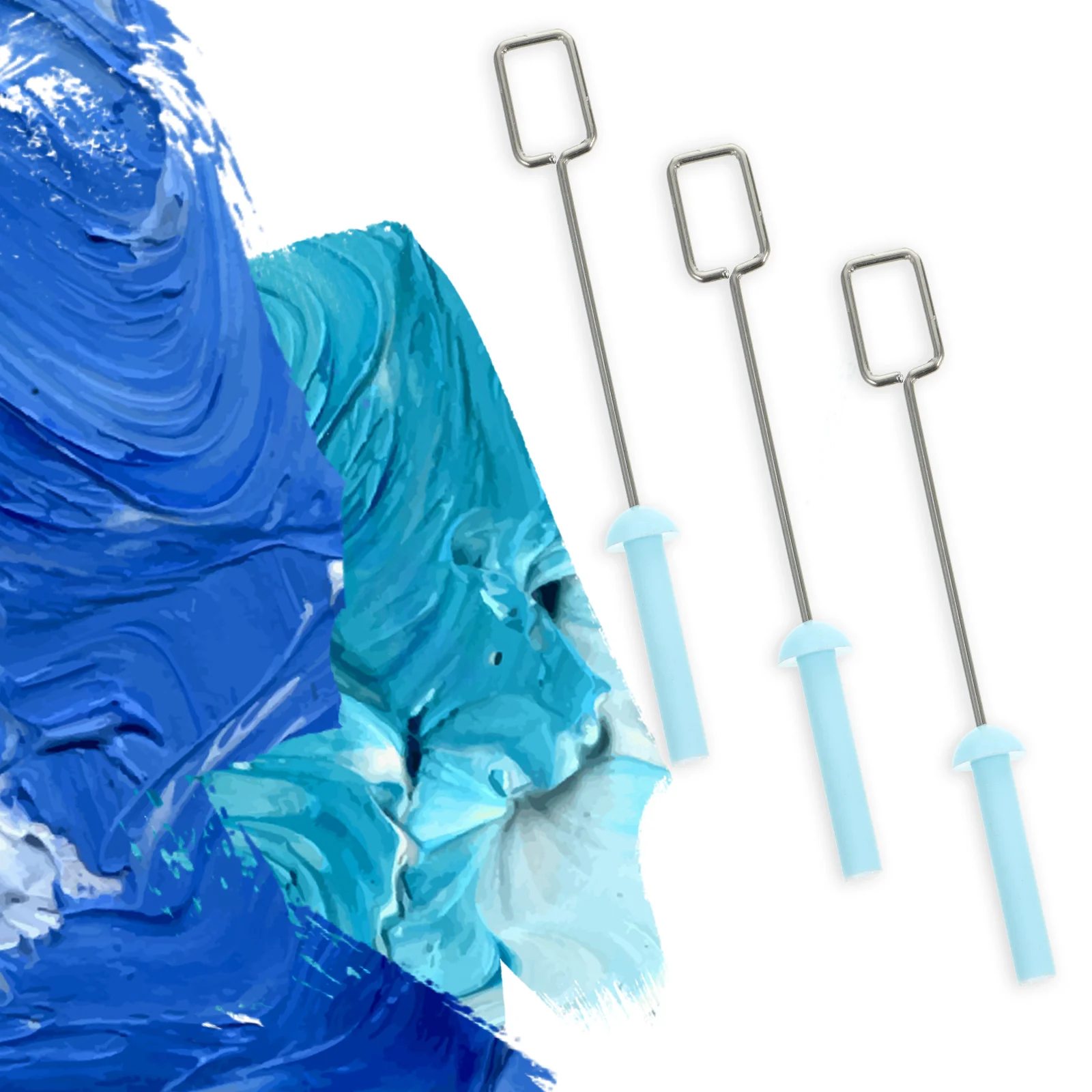 

20 Pcs Spiral Head of Agitator Pigment Blending Tool Stirrer Artist Mixer Replacement Pigments Mixing