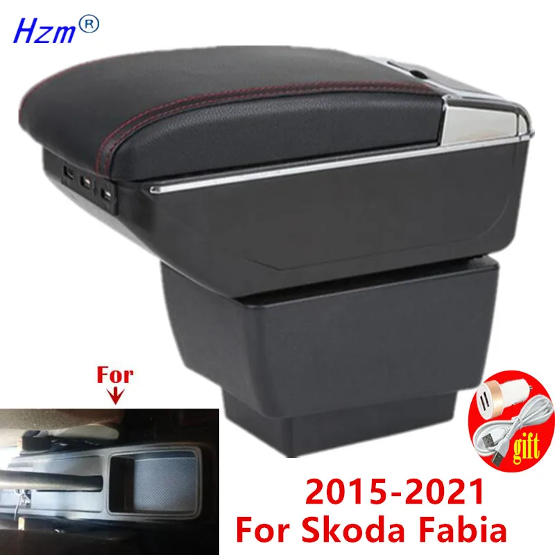 

Central Storage box Car Armrest For Skoda Fabia Armrest For Skoda Fabia 3 III 2015-2022 Dedicated Retrofit Car Accessories
