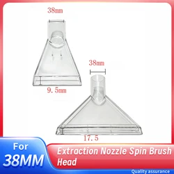 Extraction Nozzle Spin Brush Head For 38mm Vacuum Cleaner Transparent Carpet Sofa cleaning Nozzle Vacuum Cleaner Accessories