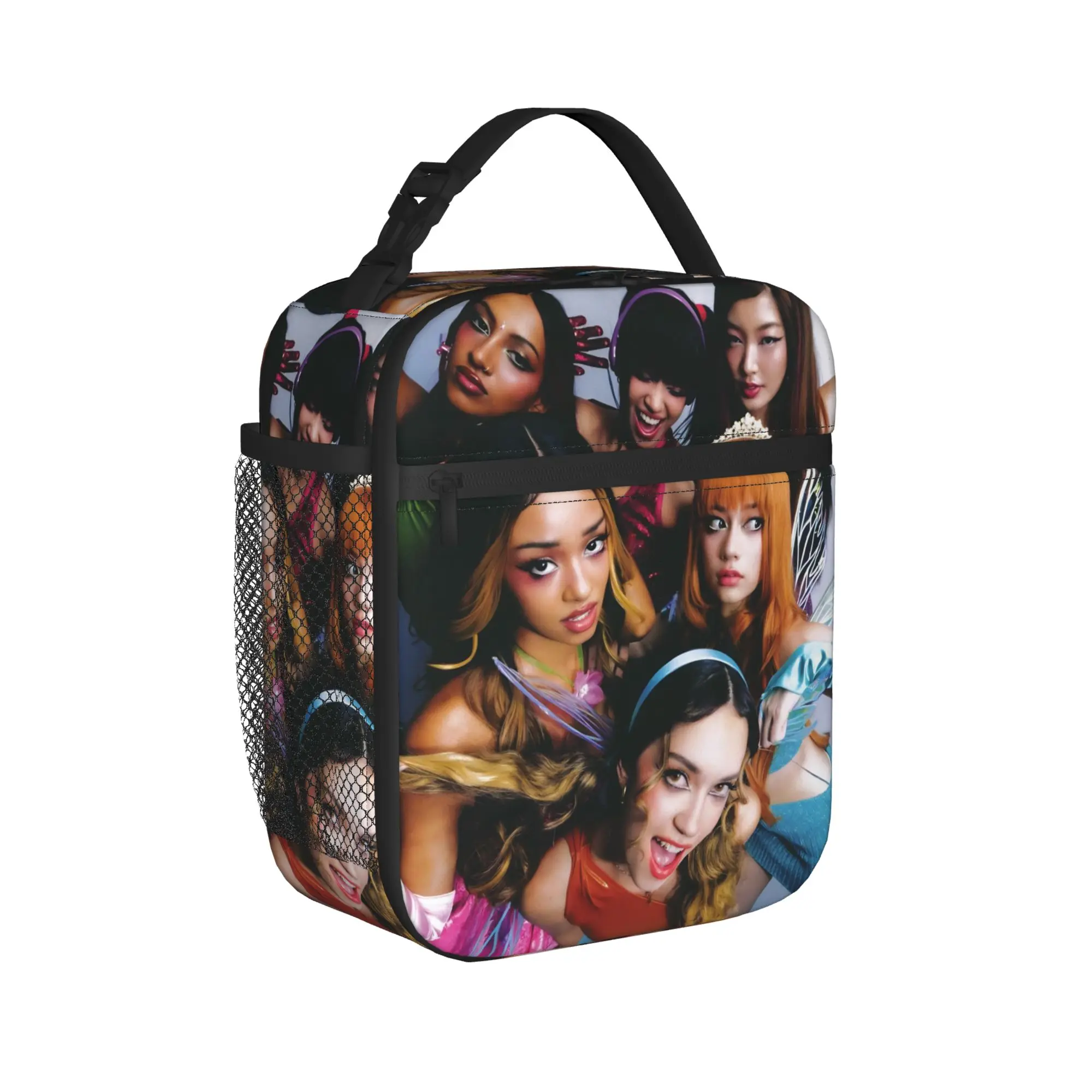 Katseyes Kpop Girl Group Thermal Insulated Lunch Bags for Picnic  Portable Food Bag Container Thermal Cooler Food Box