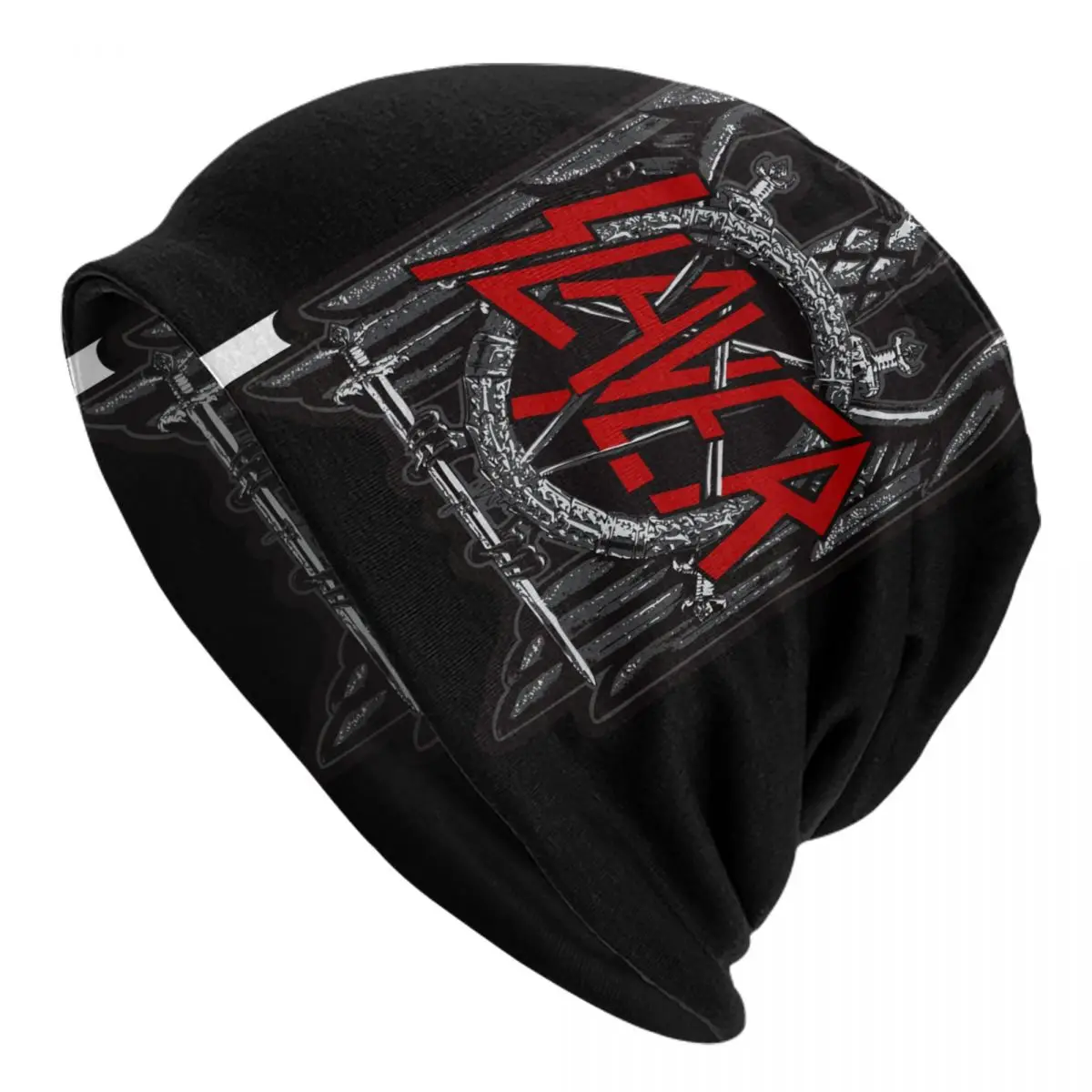 Slayers Logo Bonnet Beanie Knit Hat Men Women Hip Hop Unisex Adult Heavy Metal Thrash Warm Winter Skullies Beanies Cap