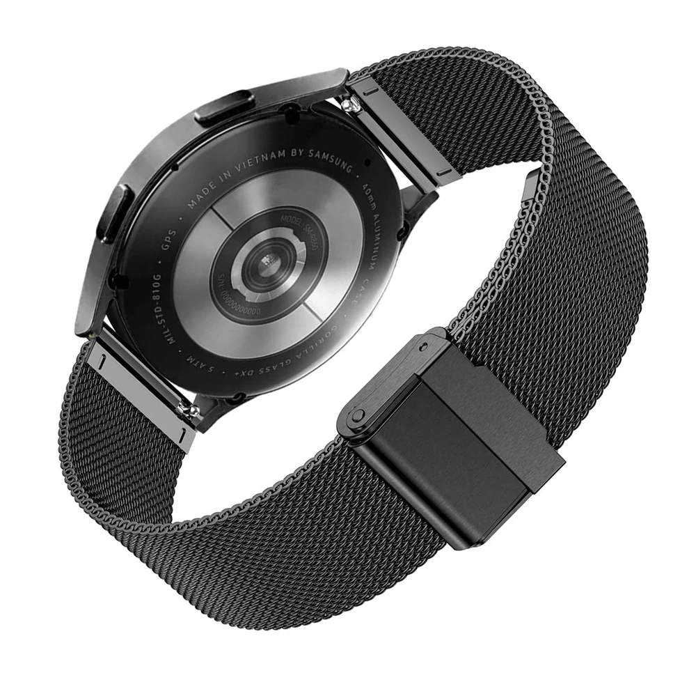 Correa de Metal de acero inoxidable para Samsung Galaxy Watch 6 5 4 classic 5 Pro, pulsera de 40mm y 44mm para Huawei GT3 GT 2 Pro, correa de 22 20mm