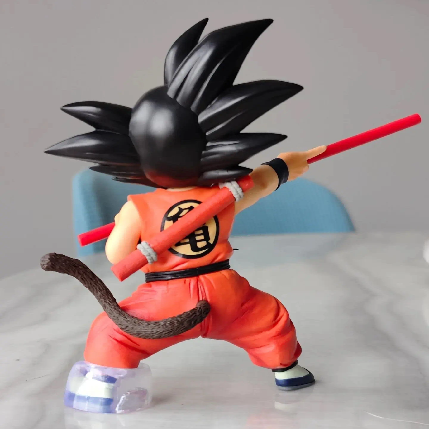 Figura de acción de Dragon Ball Son Goku para niños, modelo de PVC lindo, estatua, adornos de escritorio, estatuilla coleccionable, juguete para niños, regalos