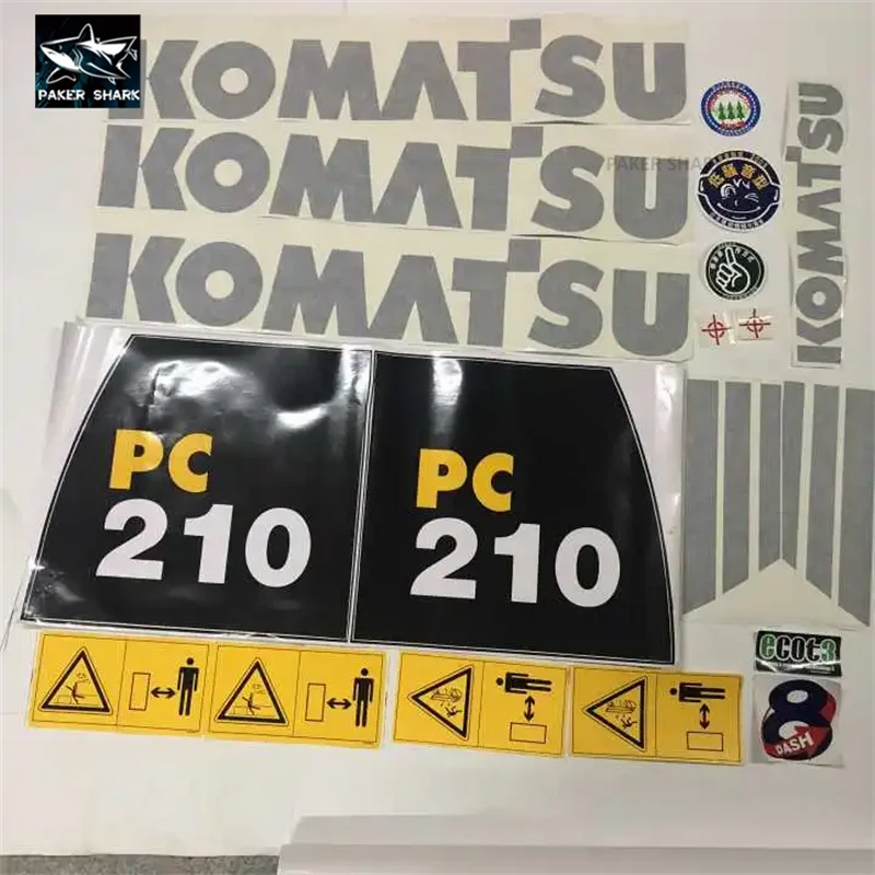 

For Komatsu Stickers PC220-8 Excavator Whole Machine Body Sticker All Car Stickers Vehicle Mark Excavator Display