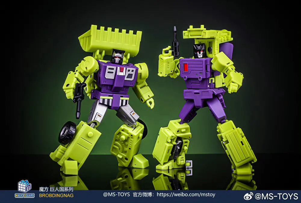 [In stock] Magic Square MS-37A MS-38A 10cm MS37A MS38A Shovel Roller Devastator Transformation Robot Action Figure Toy