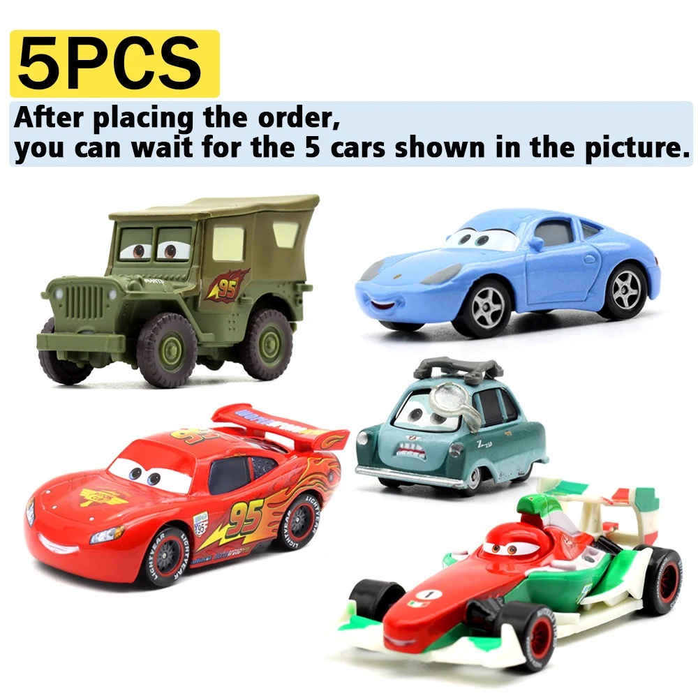 5 Pz/set Hot Disney Vendita Pixar Cars Saetta McQueen Fillmore 1:55 Modello In Metallo Auto Da Corsa Giocattoli Regali Per Bambini