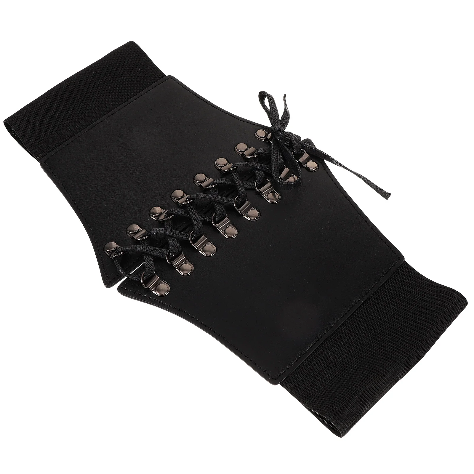 

Women Corset Waist Belt Vintage Imitation Wide Belt for Halloween Cosplay Steampunk Outfit Retro Underbust Supportive