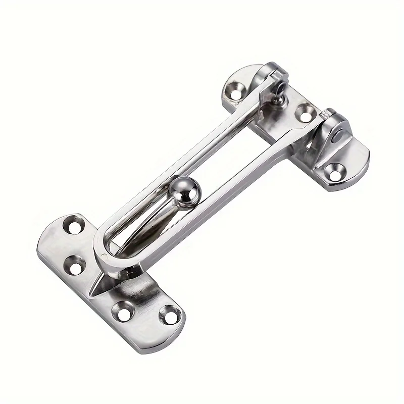 1PC Solid Thickened Door Security Lock Swing Pole Door Lock for Home/Hotel/ Reinforced Door Stop, Anti-Theft Padlock Door Buckle