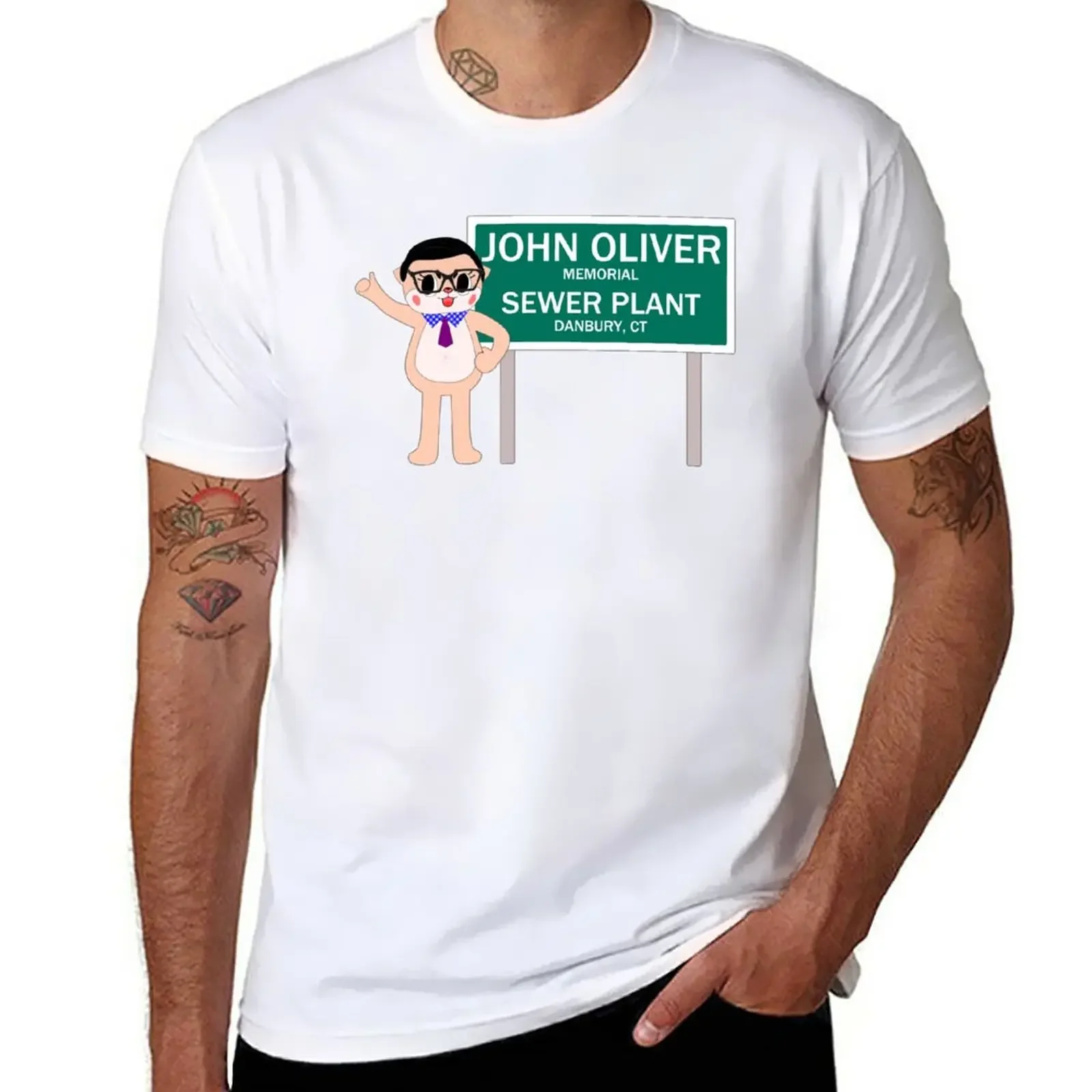 Chiijohn Danbury Sewer Plant T-Shirt quick drying quick-drying fruit of the loom mens t shirts