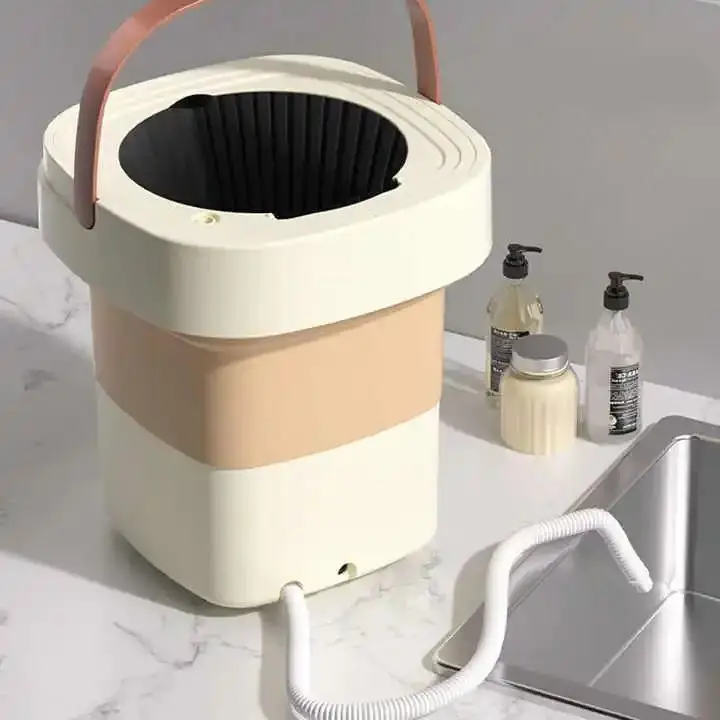 Free shipping 8L  Electric Foldable Tub Laundry Washer Portable Mini Folding Washing Machine With Spin Dry