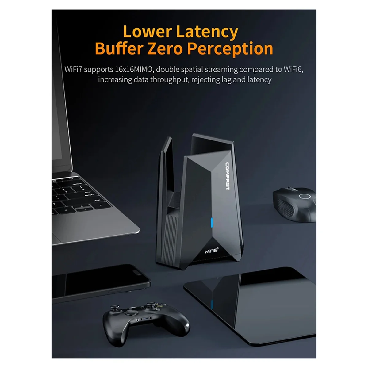 НОВЫЙ COMFAST Adaptador Wi-Fi 7, адаптер Usb 3.0 BE6500 6G/5G с высоким коэффициентом усиления, антенна Para PC Cle, удлинительный кабель приемника сетевой карты