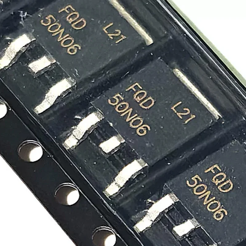 10 Brand New Original Fqd50N06 50N06 50A 60V N-Channel Smd To-252 Mosfet Transistors