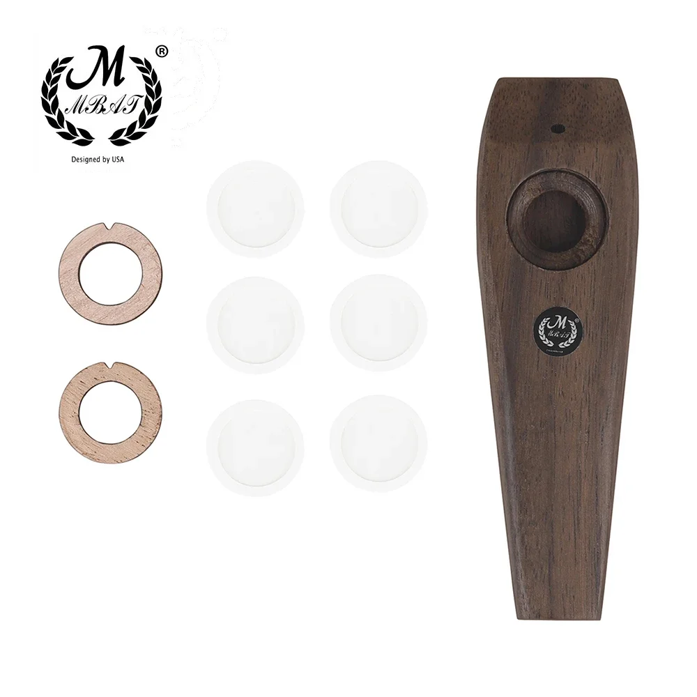 M MBAT Kazoo Solid Wood Portable For Beginner Rosewood Kazoo Best Companion Of Various Instruments Music Lovers Simple Design