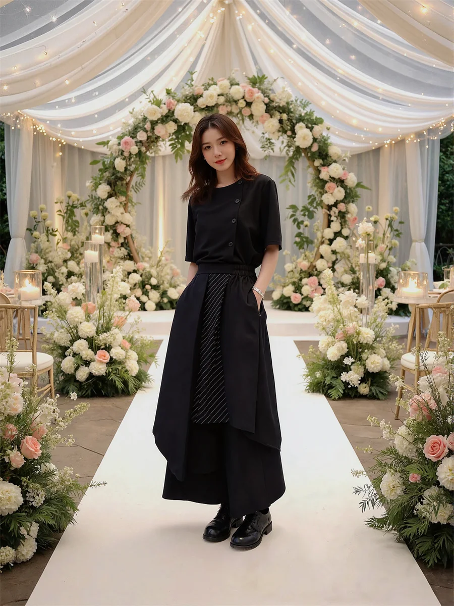 Szerokie spodnie damskie wysokiej jakości, eleganckie spodnie biznesowe do pracy, z wysokim stanem, dopasowane, idealne do biura i na dojazdy.