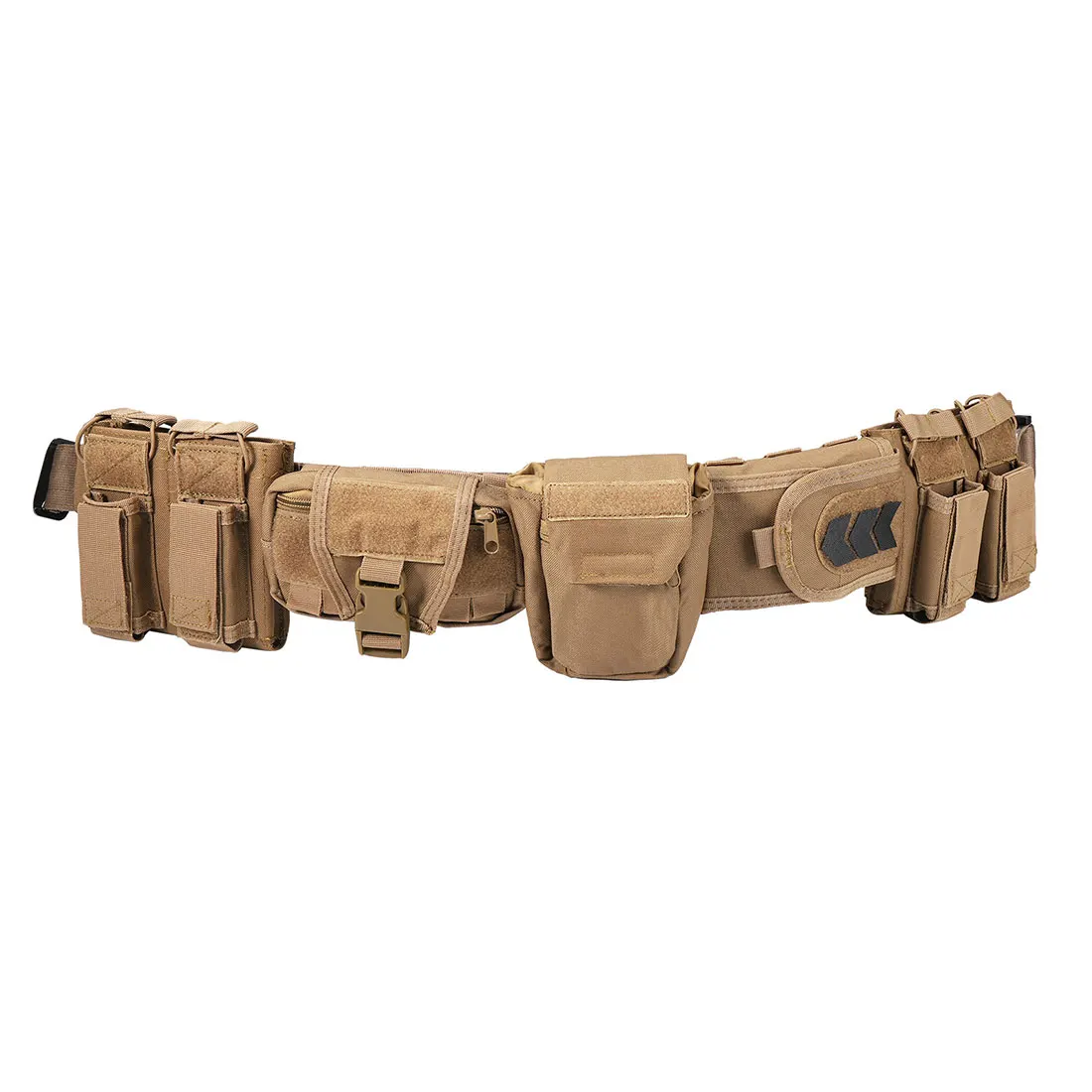 YAKEDA-cinturón táctico de patrulla al aire libre, conjunto de correa ajustable desmontable, Molle multifuncional para Airsoft, carga táctica