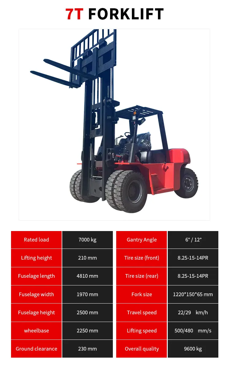 6-Tonnen-Dieselstapler 6000kg Schwerlast-Industriestapler mit CE-Zertifizierung – Detail 8