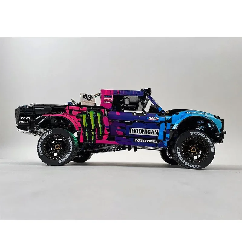 KEJI MOC-113606 호환 가능한 힐 클라이밍 머슬 트럭 2477 부품 트로피 트럭 모델 빌딩 블록 어린이 소년 장난감 생일 선물