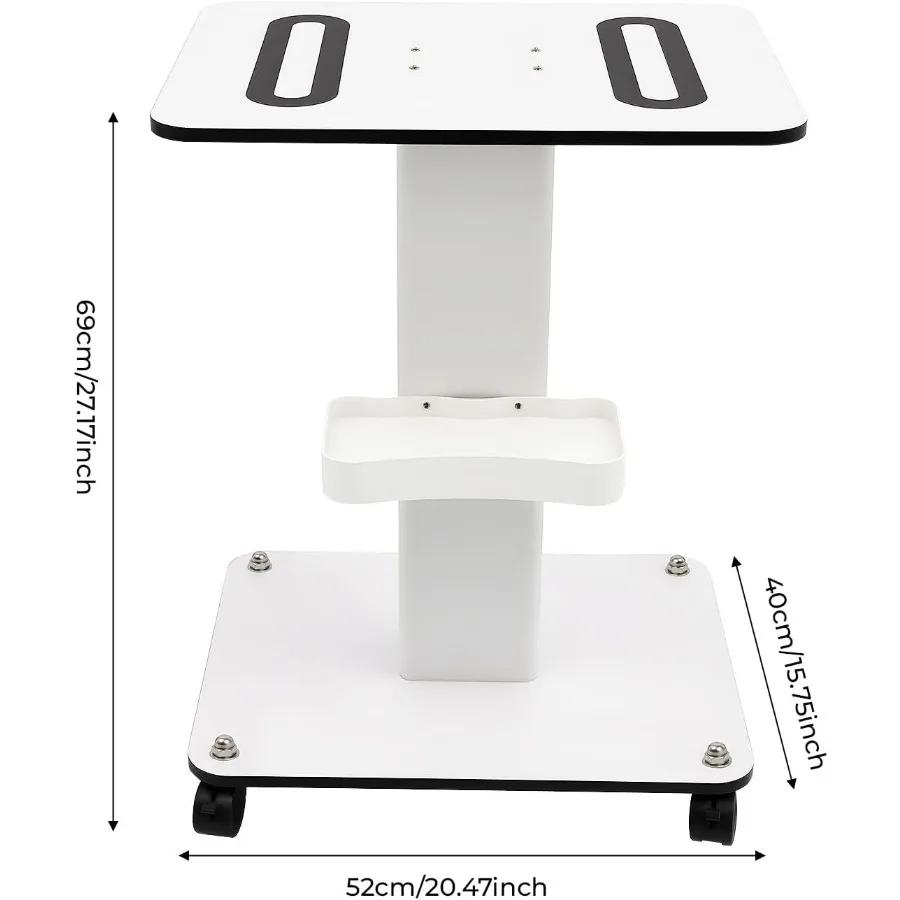 Esthetician Trolley Cart, Esthetician Rolling Beauty Spa Salon Trolley Cart with Lockable Wheels, Beauty Instrument Stand Stora