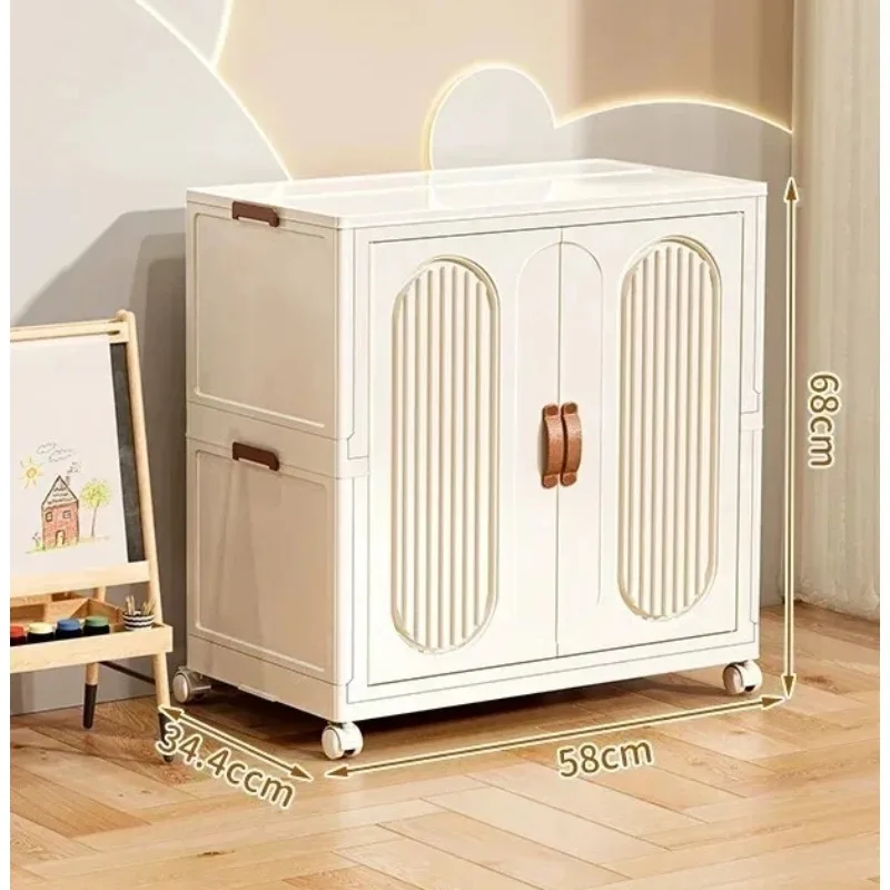 Children's Wardrobe Bedroom Closet Cabinet Baby Storage Box Toy Clothes Organizer Locker Folding Sorting Partition Wardrobe