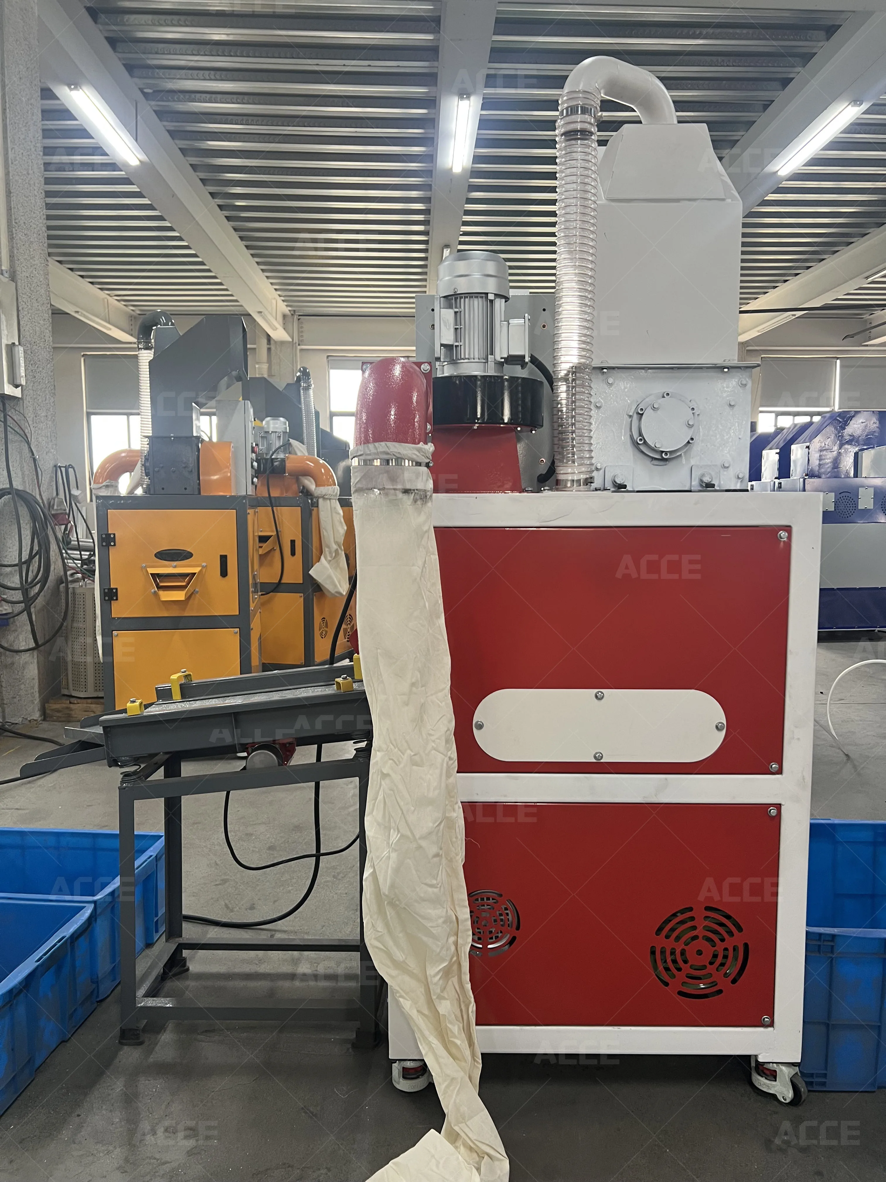 ACCE 1-22MM Mini Wire Granulator Equipment Scrap Cable Recycling  Net Wire Separator Device Wire Recycling US Stock Fast Deliver