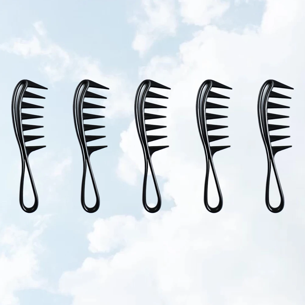 

5 Pcs Fish Tooth Comb Combs for Men Hairdressing Haircutting Barber Styling Professional Man