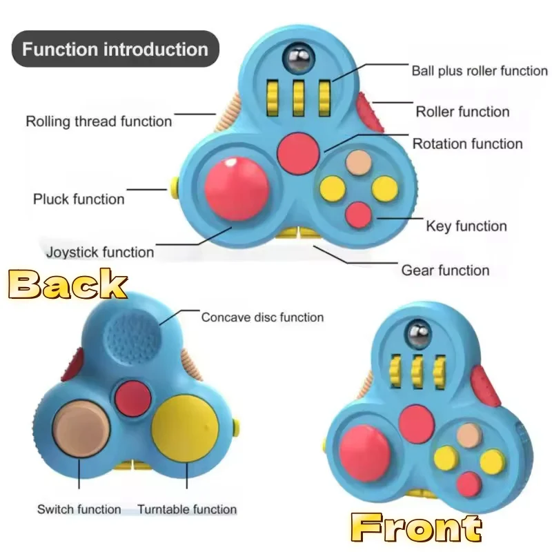 Fidget Pad Stress Relieving Handle Magic Cube For Classroom Play ADHD Artifact For Ventilating Creativity Toy Stress Relieving
