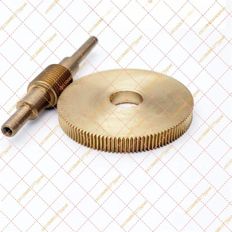 Brass Turbo Worm Gear Suit 1:120 Ratio, 75mm Worm 12mm Bore 5mm Diameter