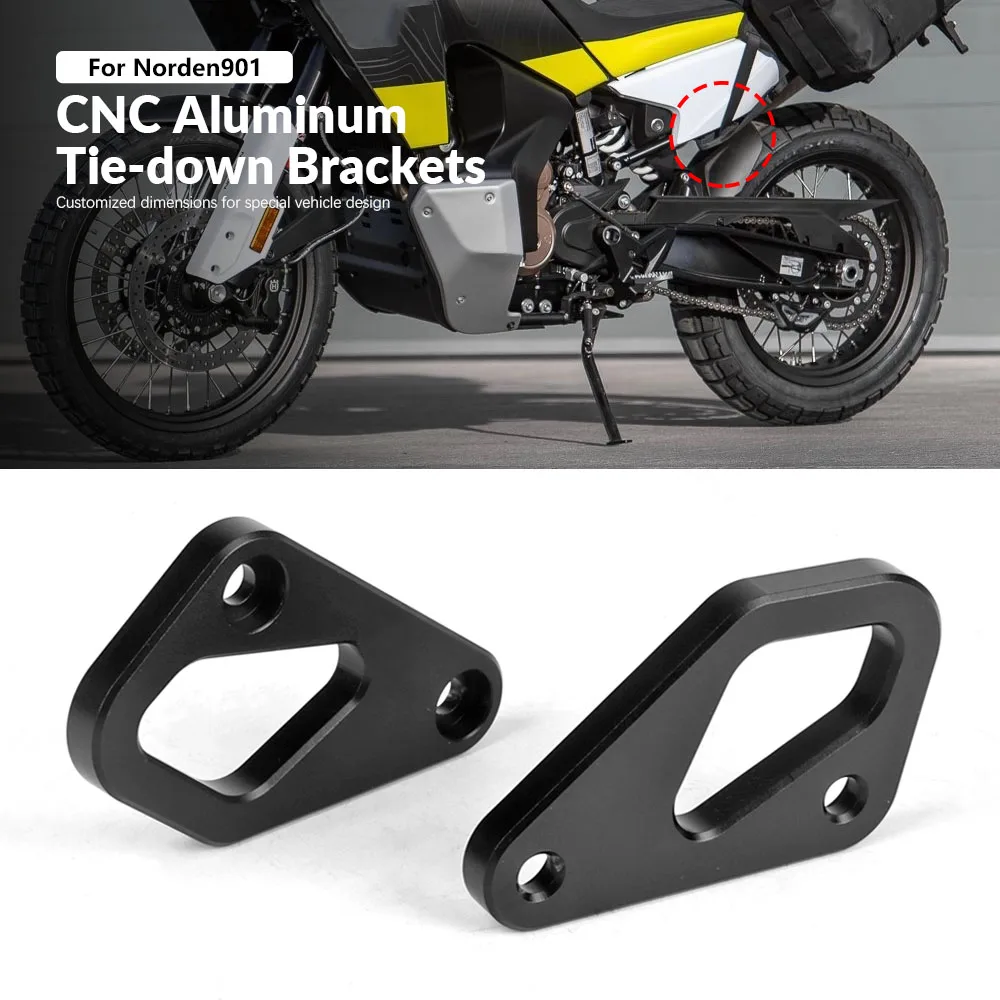 For Husqvarna Norden 901 2022-2025 Tie Down Brackets Holder Rackless Bags Strap Plates For 790/890 Adventure R/Rally 2019-2022