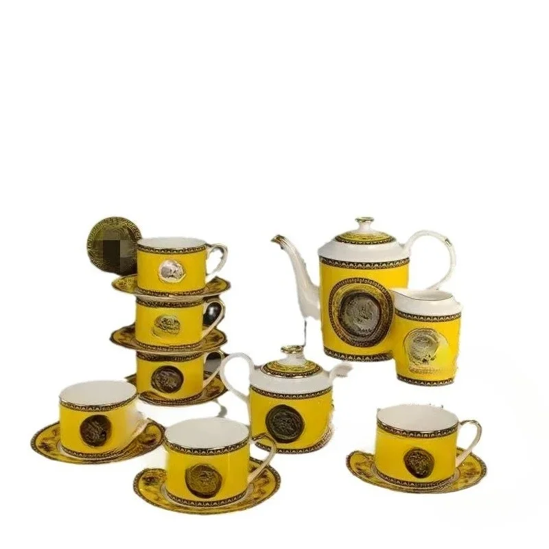 Household 58-head bowls, plates, spoons, tableware, head retro light luxury