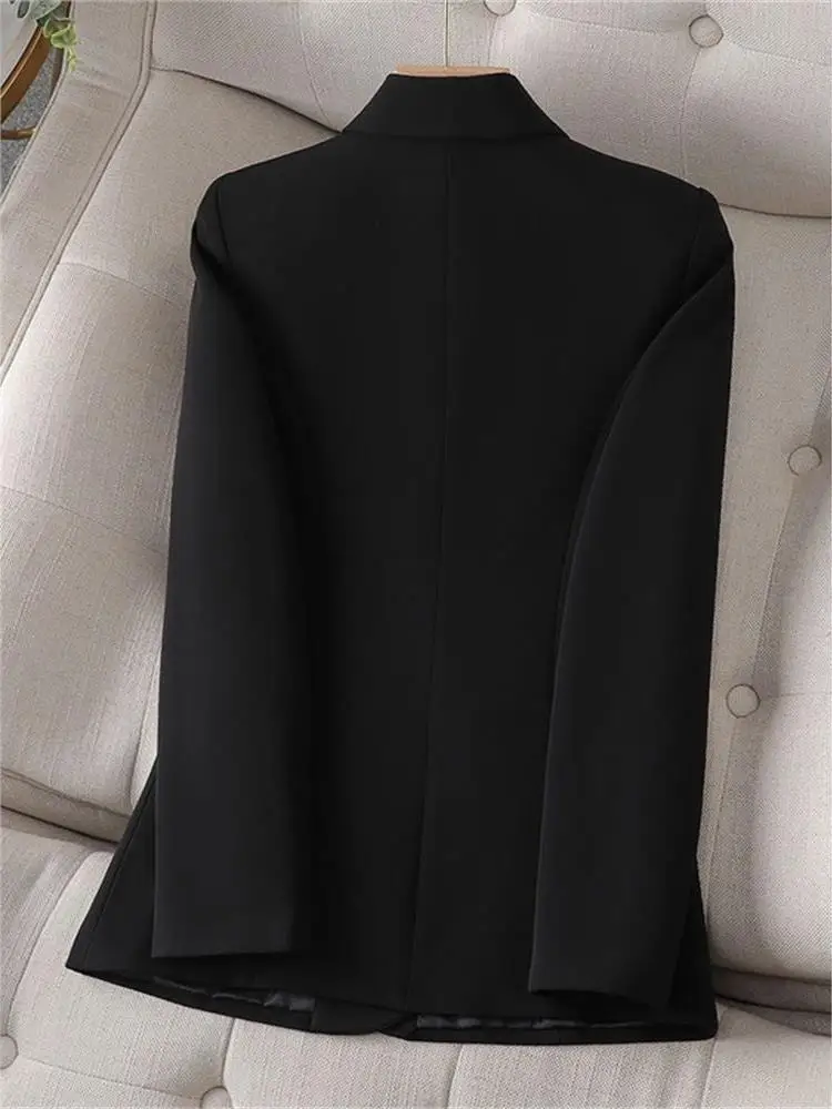 Bla Suit Jaet Damen Casual Slim Fit Frühling Herbst ort Sle One Button Verschluss Bürokleidung Faion Cleanfit Sle