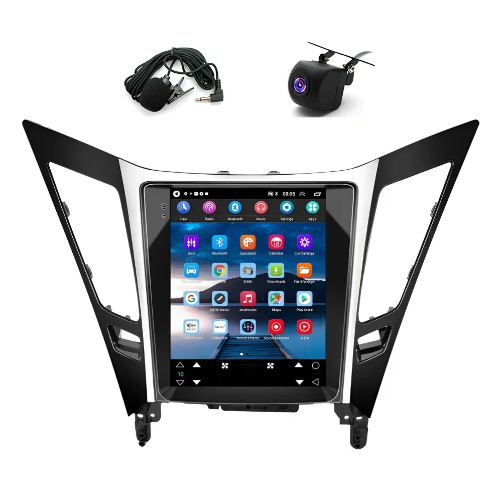 For 2011-2015 Hyundai Sonata 8th Generation Android 13 In-Car Navigation System 9.7-in Built-in with CarPlay+Android Auto/2+32G
