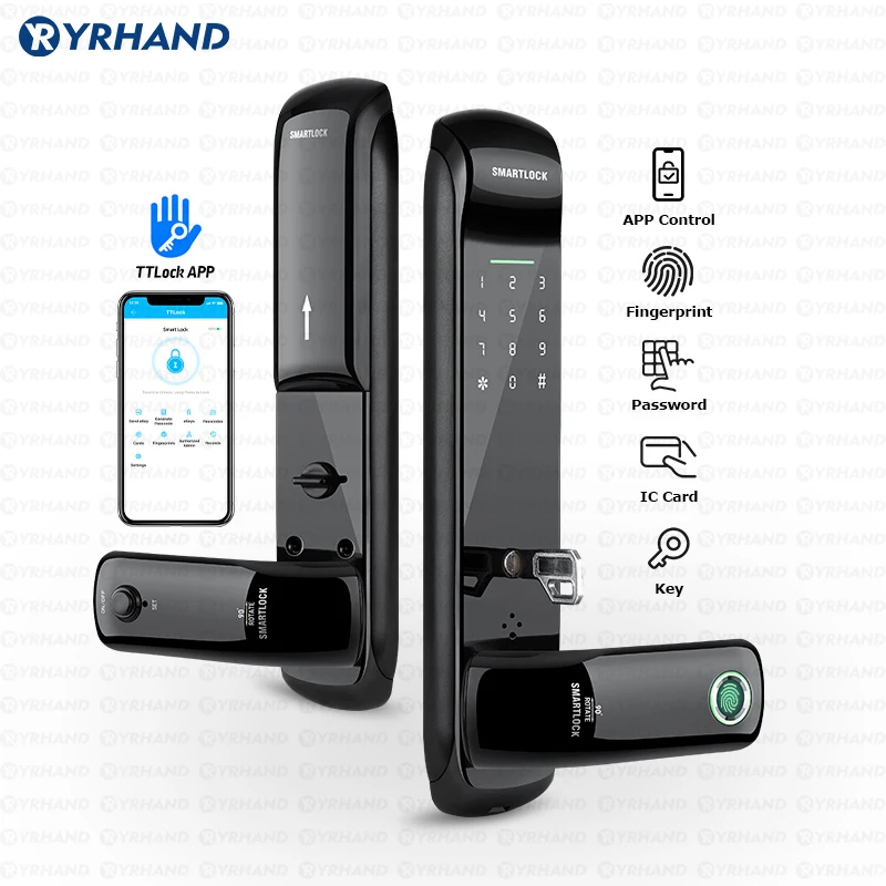 Tuya Smart Home cerradura inteligente With WiFi control remoto Fingerprint Smart Door Lock Digital Password APP Unlock